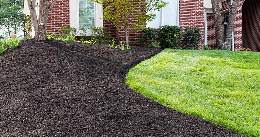 Mulch Installation in Broken Arrow example 2