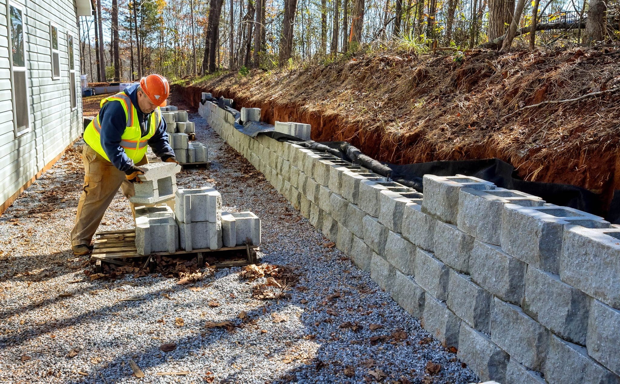 Retaining Wall Installation in Owasso example 2